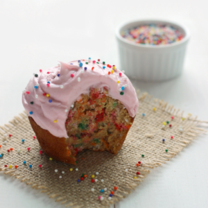 Single Serve Funfetti Cupcake